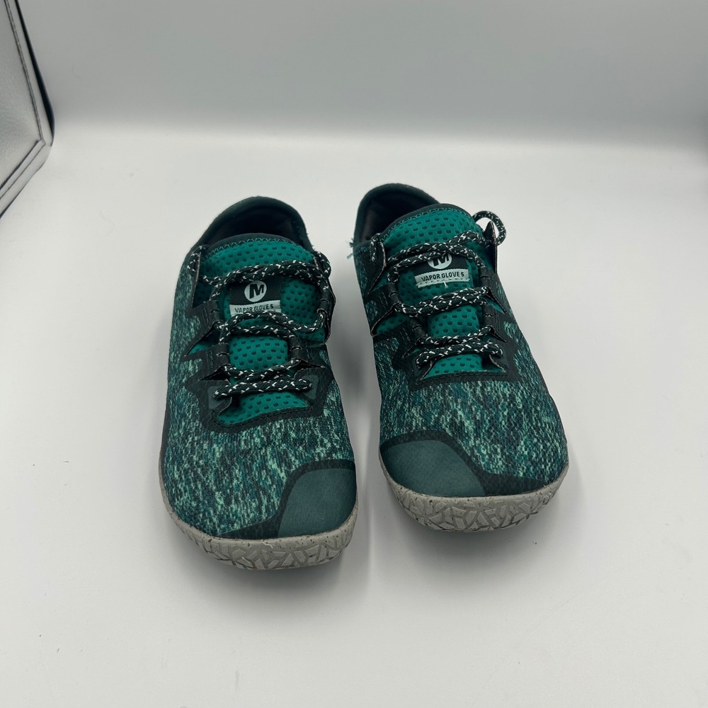 Merrell Vapor Glove 5 Women Size 8 Teal Green Barefoot Running Shoes J135378